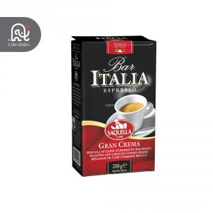 قهوه ایتالیا  قرمز مدل گرن کرما  ساکوئلا 250 گرمی .