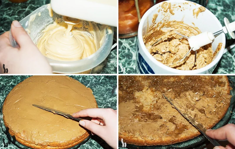 کیک قهوه شکلاتی